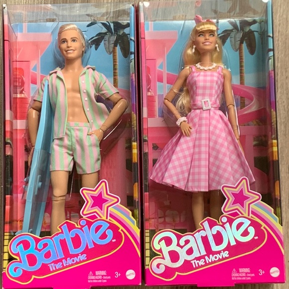 Ken Barbie The Movie Dolls set Mattel Ryan Gosling Margot Robbie - Main Image
